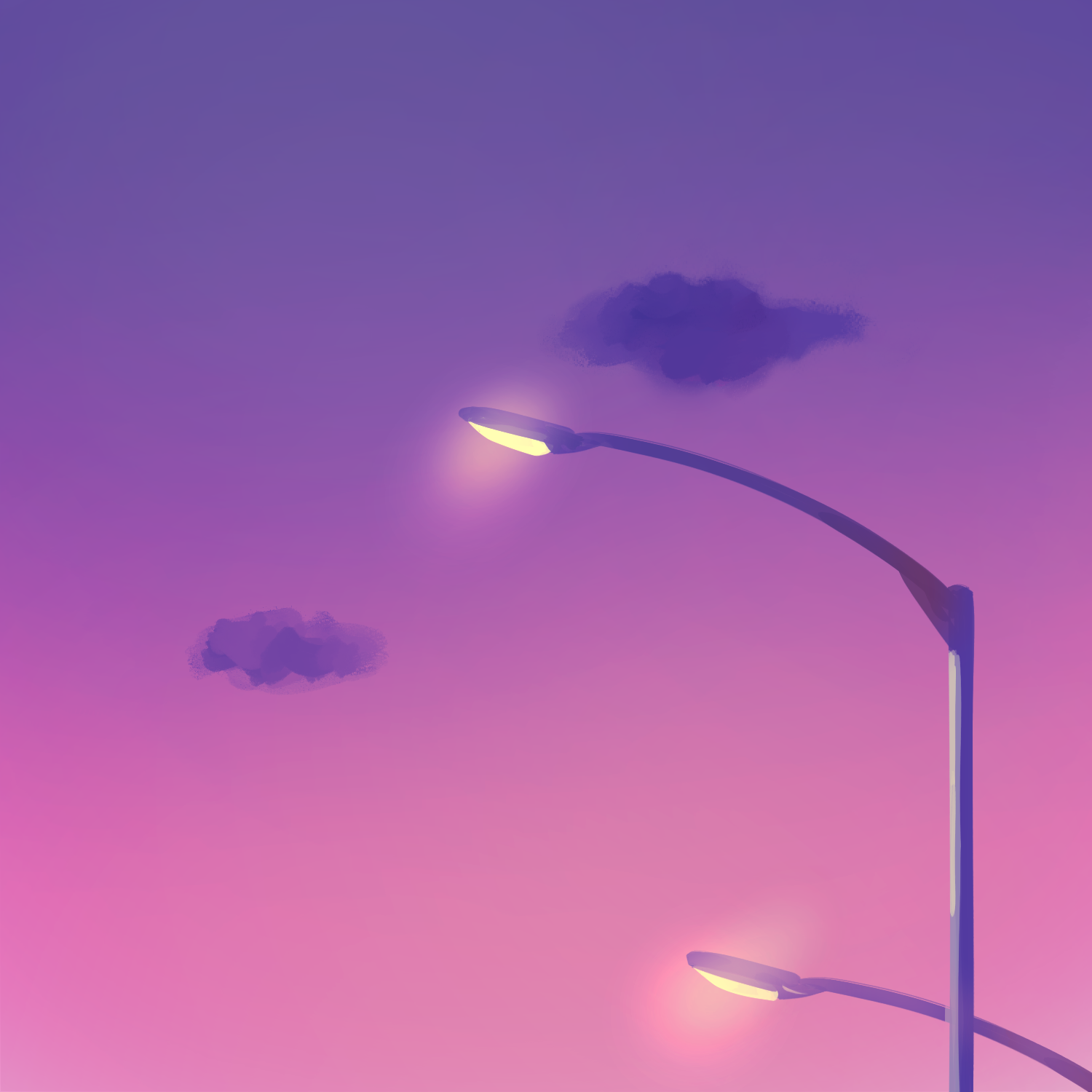 90s Anime Street Lights